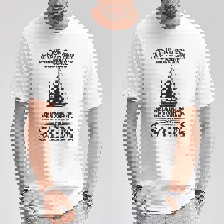 Life Is Just Aeries Obstacles セーリング ヨット Tシャツ 面白い贈り物