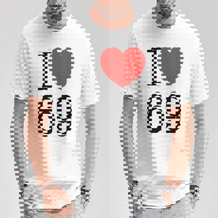 I Love 69 ファニーtシャツ Tシャツ 面白い贈り物