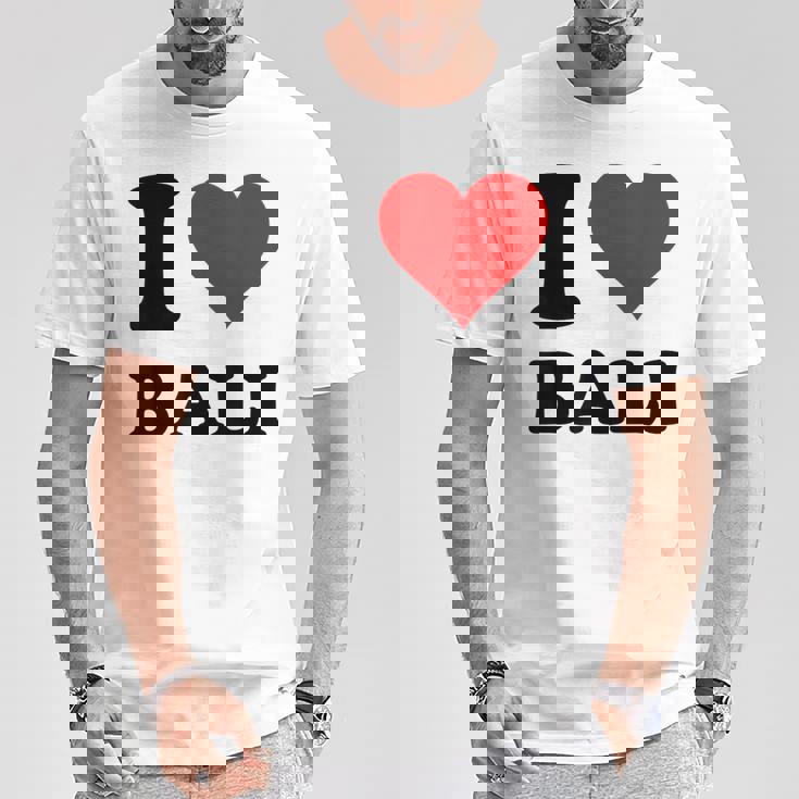 I Love Bali Tシャツ 面白い贈り物