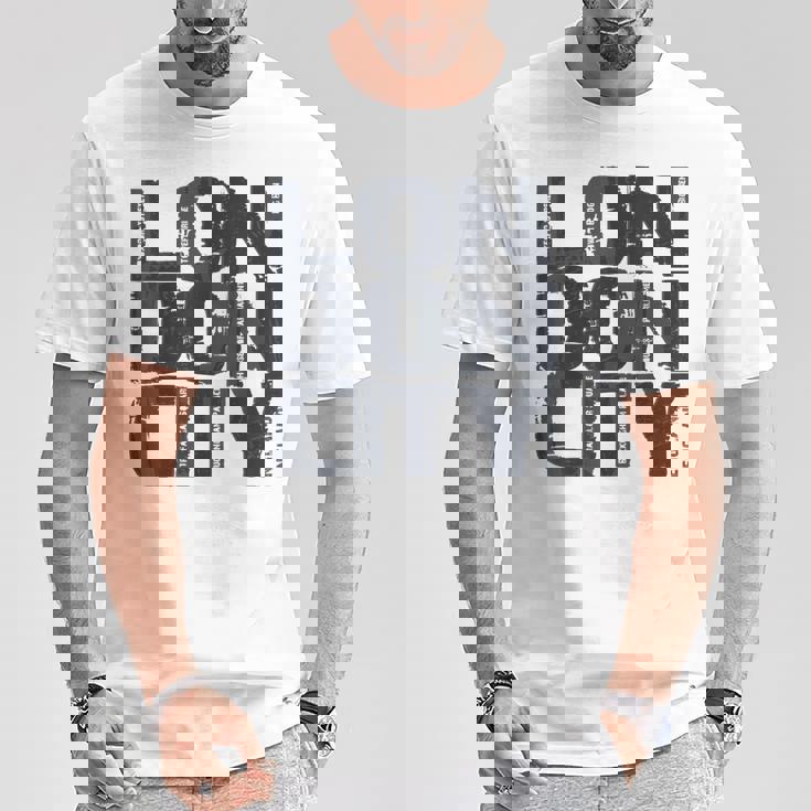 I Love London、クールでレトロなロンドンのファッショングラフィックデザイン。 Tシャツ 面白い贈り物