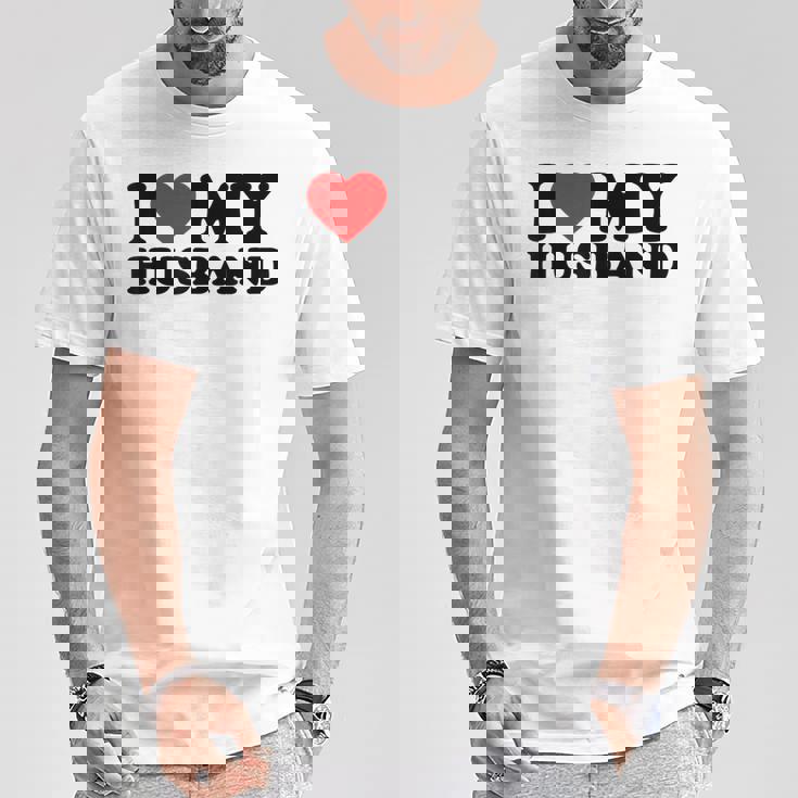 I Love My Husband I Heart My Husbandalentines Day Tシャツ 面白い贈り物