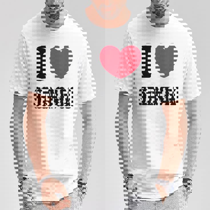 I Lovehanghai アイ・ラブ・シャンハイ Tシャツ 面白い贈り物