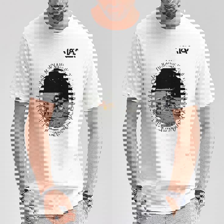 Nasa アポロ11号 月面着陸 1969年7月20日 長袖tシャツ Tシャツ 面白い贈り物