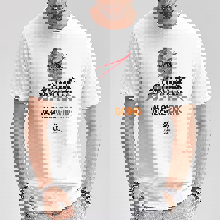 Nasaアルテミス計画 人類の進化 Tシャツ 面白い贈り物