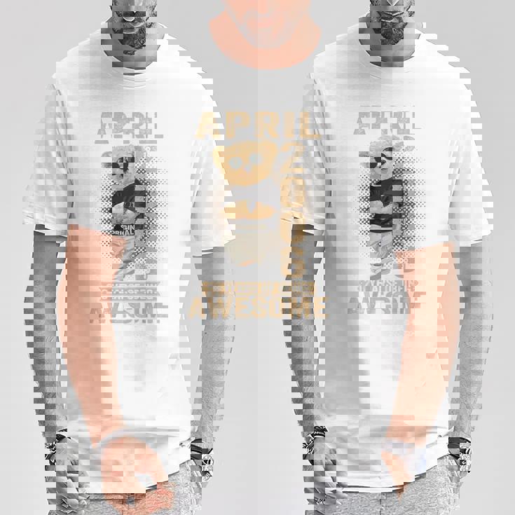 On Back 2006年4月 20歳の誕生日 20歳 テディベア Tシャツ 面白い贈り物