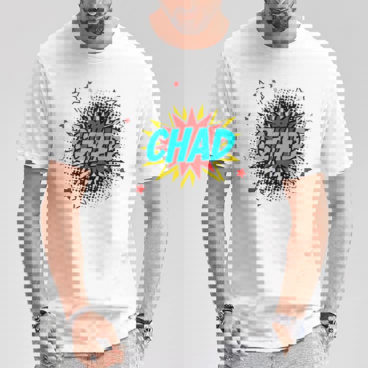 Personalized Name Comic Pop Art Superhero Chad T-Shirt Unique Gifts Personalized Name Comic Pop Art Superhero Chad T-Shirt Unique Gifts