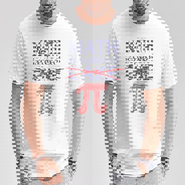 Pi Day Math Is A Piece Of Cake ファニーtシャツ 314用 Tシャツ 面白い贈り物
