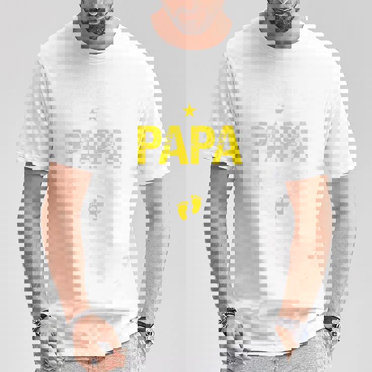 メンズ Promoted To Papa Est 2027Oon To Be Dad Tシャツ 面白い贈り物