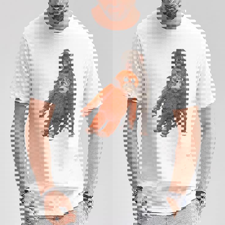 Punch The Monkey Meme X Ape Cute Punch Monkey Baby Meme Tシャツ 面白い贈り物