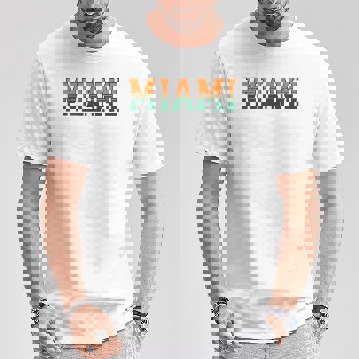 Retro Miamiintage Classic Miami Tシャツ 面白い贈り物