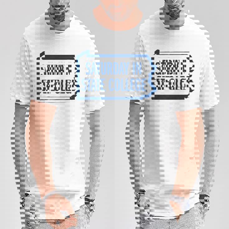 Saturday Intate College Pa Is For Football Tシャツ 面白い贈り物