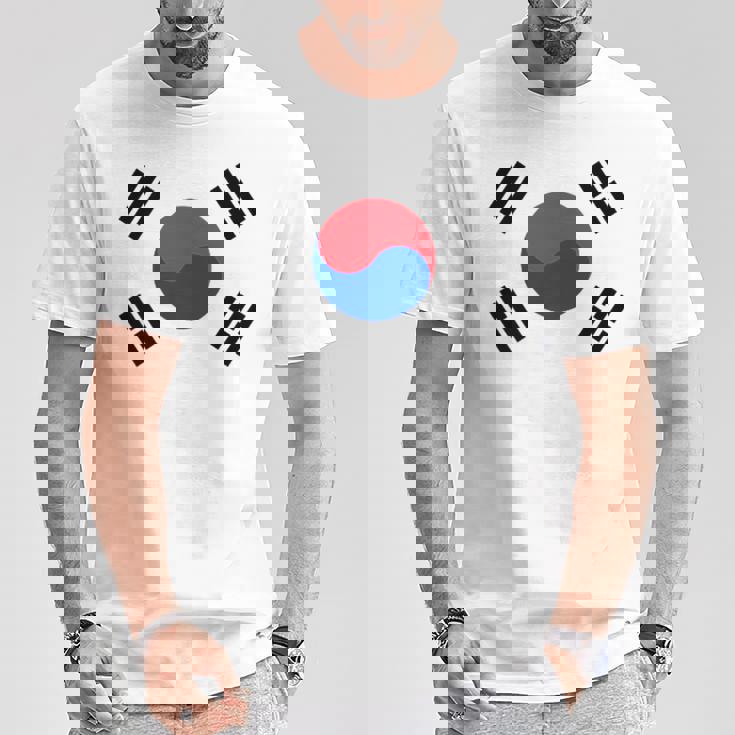South Korea Korean National Flageoul Tシャツ 面白い贈り物