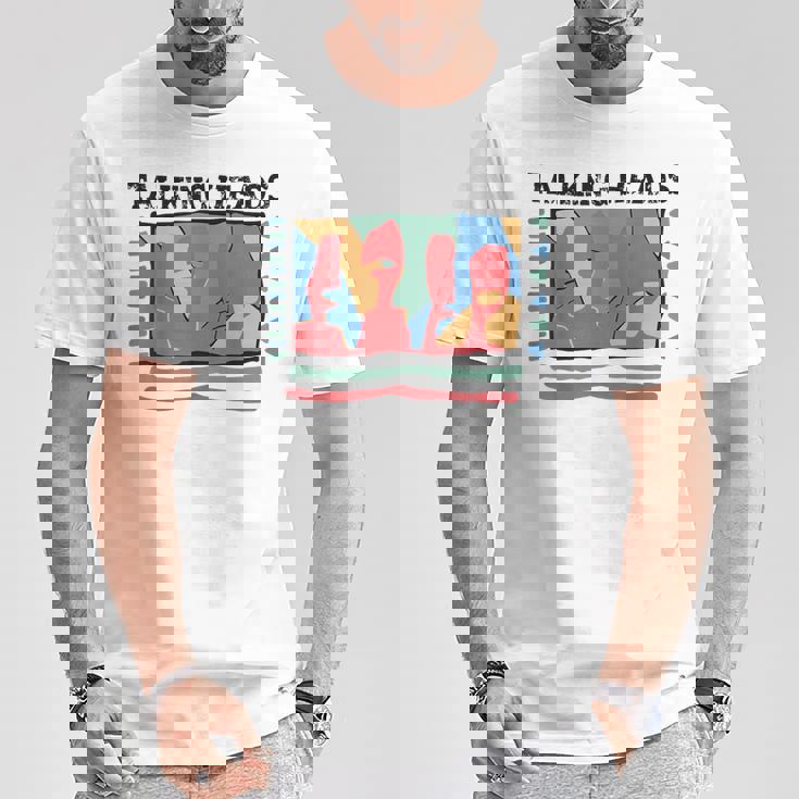 Talking Heads イエロー レトロ グラフィック Tシャツ 面白い贈り物