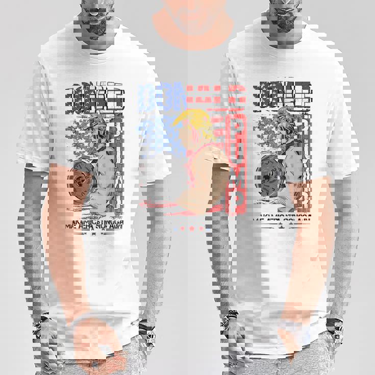 Trump Donald Pump Make Americatrong Again Tシャツ 面白い贈り物