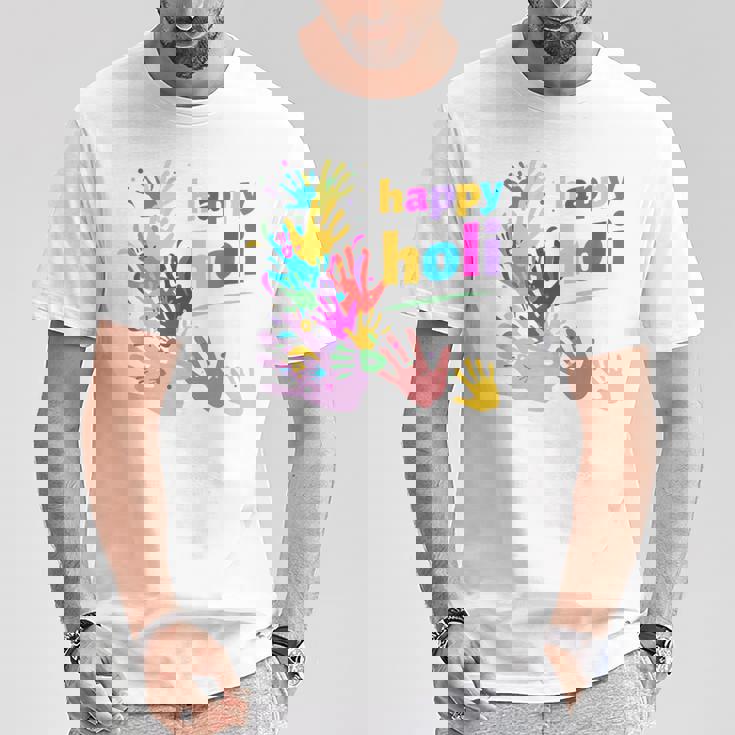 Vibrant Happy Holi Tシャツ 面白い贈り物