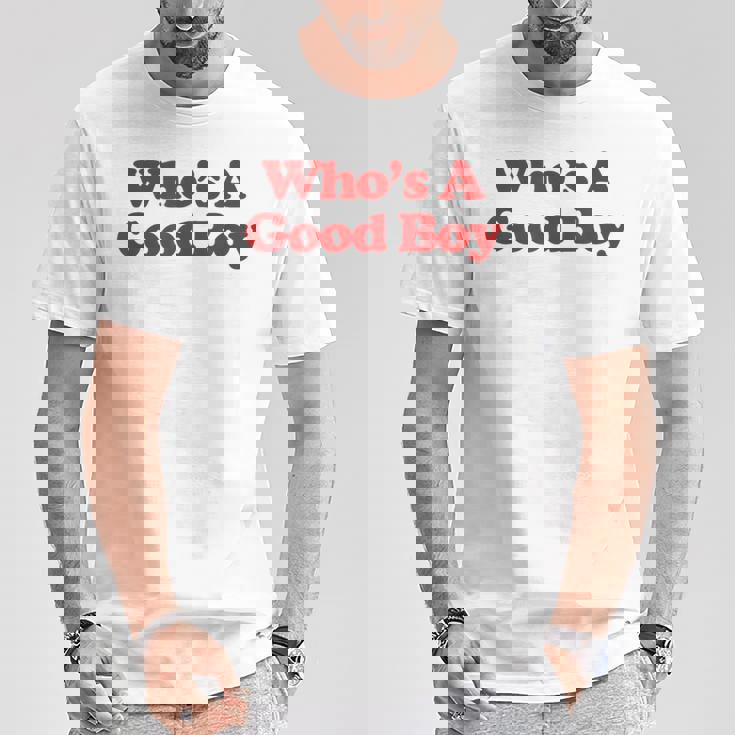 Who's A Good Boy Y2k Aesthetic Trendy Tシャツ 面白い贈り物