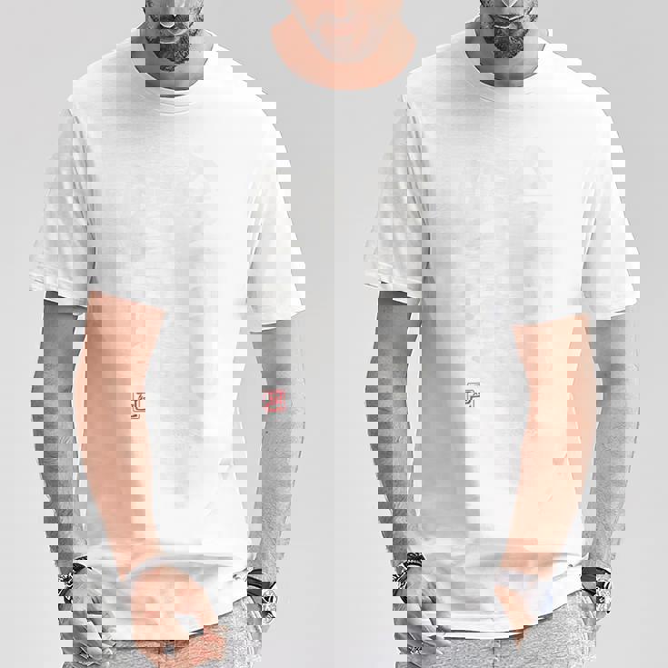 「今日も野球 2」面白い 筆文字 ユーモア満点 背面に文字入りデザイン おもしろプリント Tシャツ 面白い贈り物