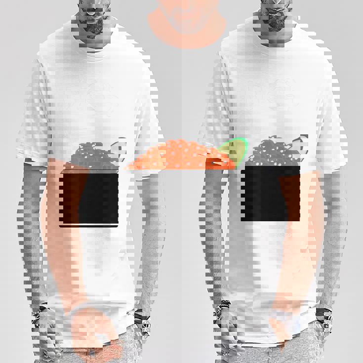 【いくら】イクラ 寿司 おすし 軍艦巻き 可愛い おもしろ 面白い 鮭 魚卵 料理 文字 ネタ ウケ狙い 文字入り 変な Tシャツ 面白い贈り物