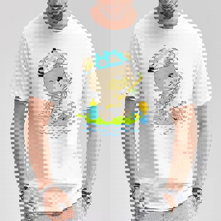 おむつ釣りのベビーベア Tシャツ 面白い贈り物
