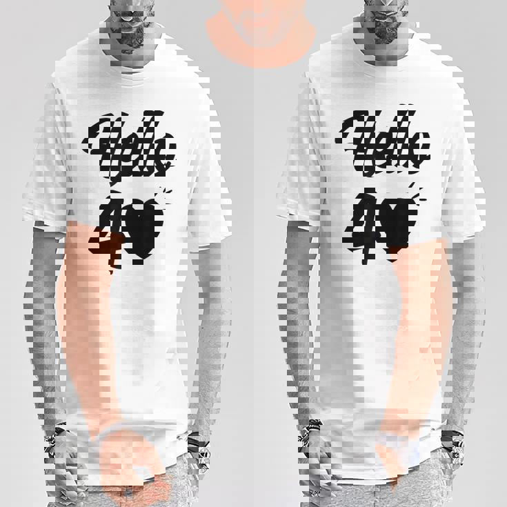 こんにちは40歳 40歳 40歳 誕生日 四十歳 母 Tシャツ 面白い贈り物