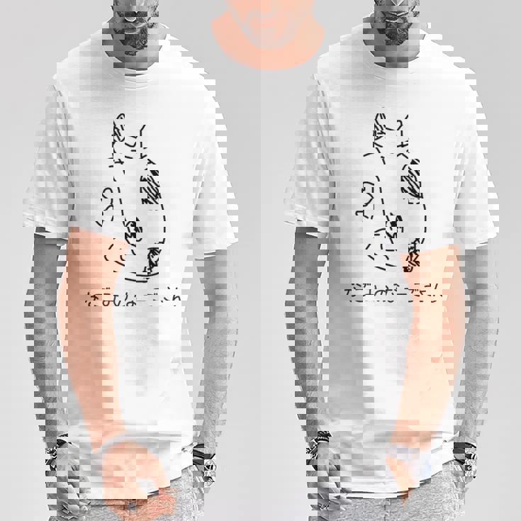 なごみのなーごさん 黒版 Tシャツ 面白い贈り物