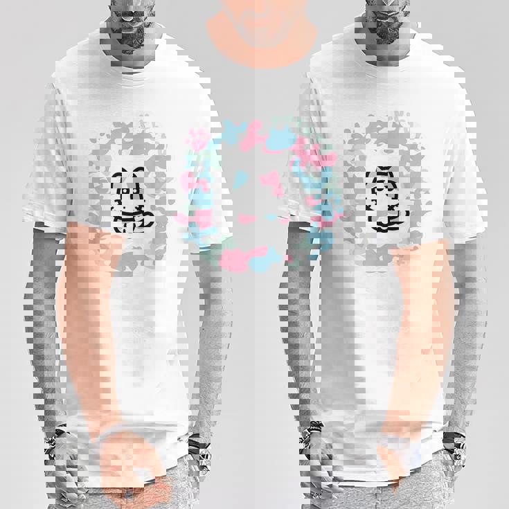 びーえするるる【Bsテレ東公式】カモフラージュ柄tシャツ（ホワイト） Tシャツ 面白い贈り物