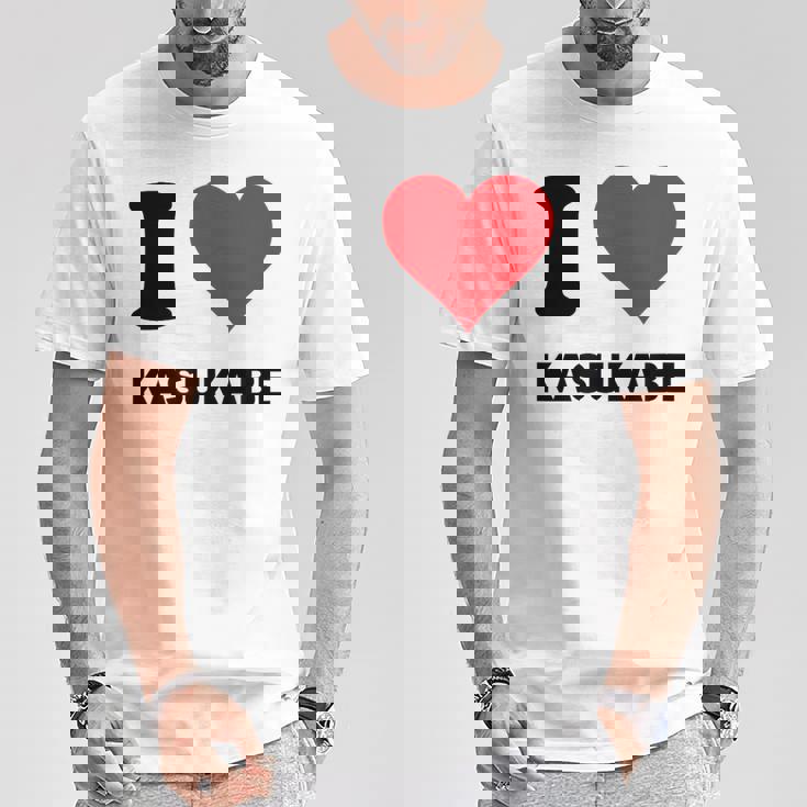 アイハート 春日部ジャパンラブ 日本土産 Tシャツ 面白い贈り物