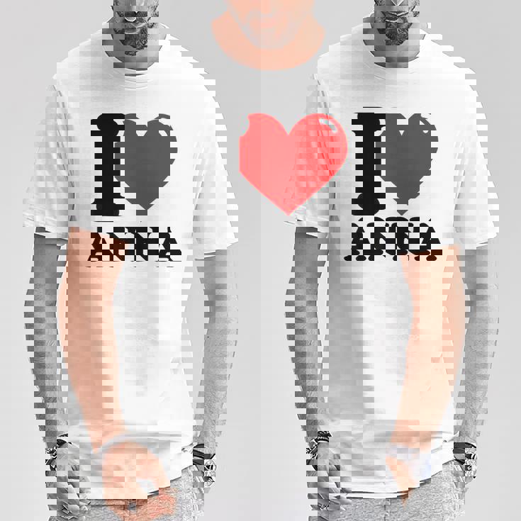 アイ・ラブ・アンナ Tシャツ 面白い贈り物