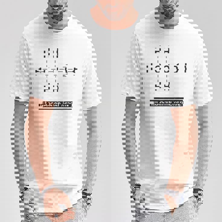 アルコールはソリューション 化学成分エタノール Tシャツ 面白い贈り物