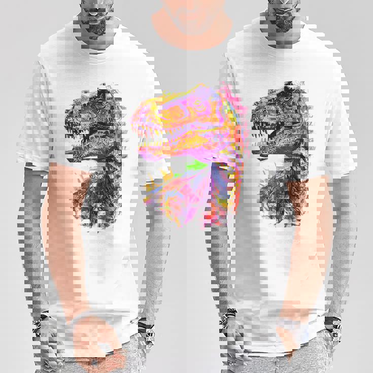 アロサウルス 恐竜モチーフ イラスト アロサウルス Tシャツ 面白い贈り物