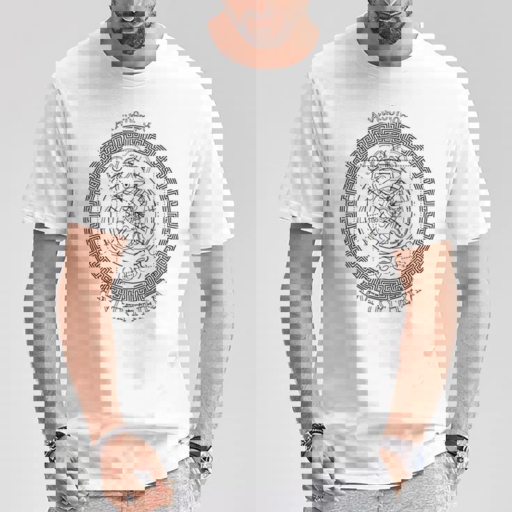 アンティキテラ メカニズム 線引き 長袖tシャツ Tシャツ 面白い贈り物