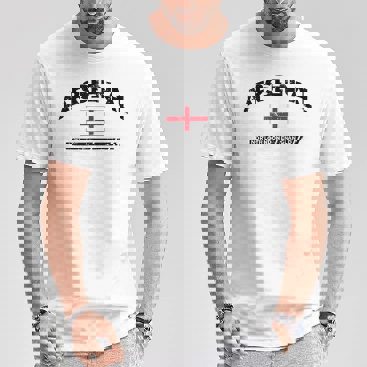 アーセナル・タウン・オブ・ノース・ロンドン、イングランド イギリス Tシャツ 面白い贈り物