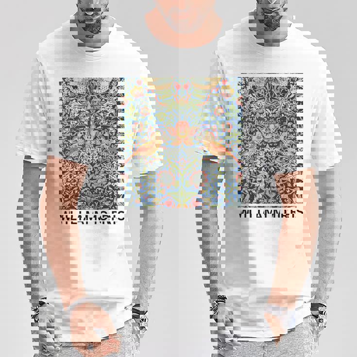 ウィリアム・モリス いちご泥棒 ポスター ビンテージ タペストリー William Morris Tシャツ 面白い贈り物