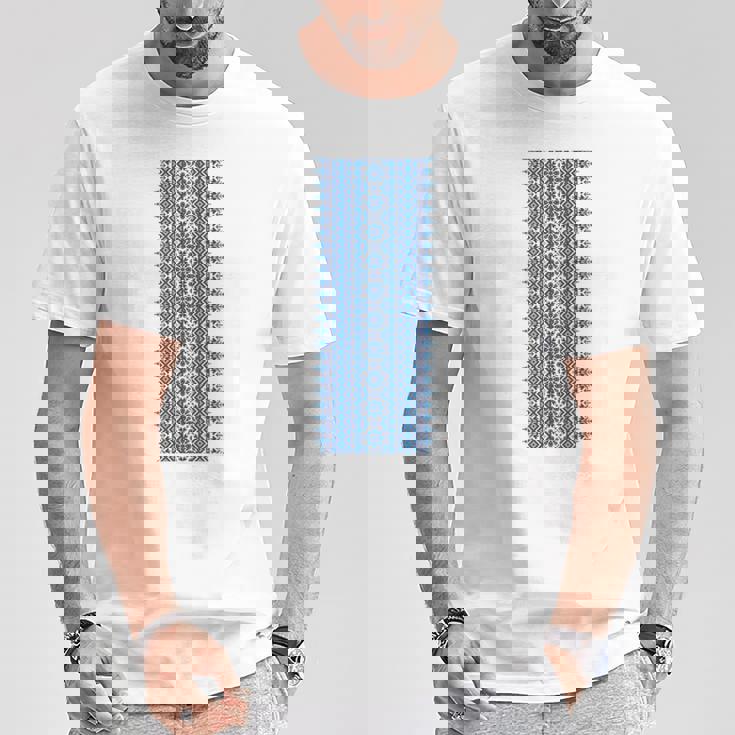 ウクライナ刺繍yshyvanka プリント 民族風オーナメント Tシャツ 面白い贈り物