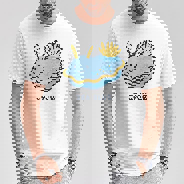 ウミウシ 海牛ealug イラスト ゆるい 簡単 おもしろ かわいい 動物 人気 海洋生物 Tシャツ 面白い贈り物