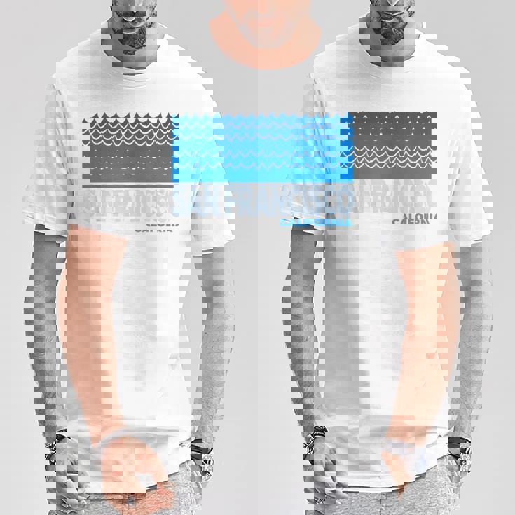 カリフォルニア州サンフランシスコ サンフランシスコ カリフォルニア アクアティック Tシャツ 面白い贈り物