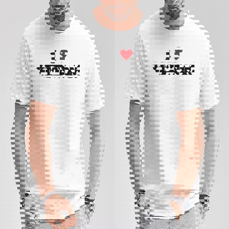 カントリーハートプライド-ファニーアイラブベトナム Tシャツ 面白い贈り物