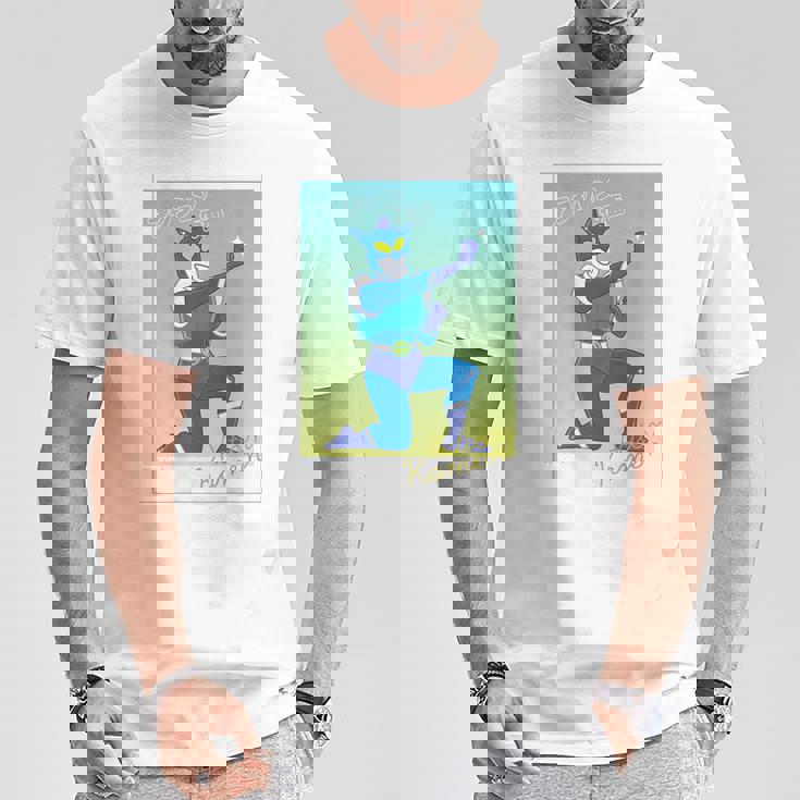 クレヨンしんちゃん アクション仮面ブロマイド風 Tシャツ 面白い贈り物