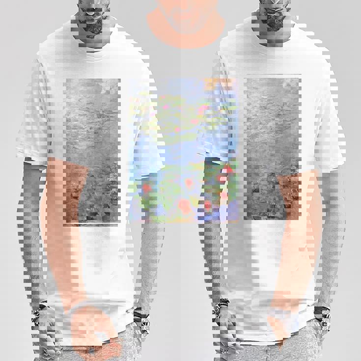 クロード・モネ 睡蓮 Tシャツ 面白い贈り物