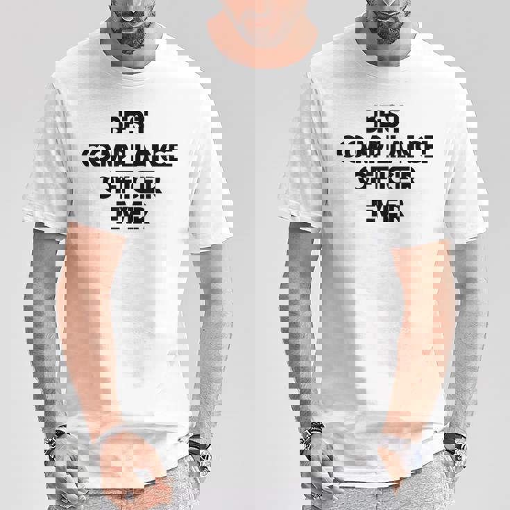 コンプライアンスオフィサーファニー-史上最高のコンプライアンスオフィサー。 Tシャツ 面白い贈り物