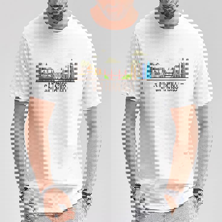 サンフランシスコカリフォルニアアメリカ合衆国-お土産 Usa Tシャツ 面白い贈り物