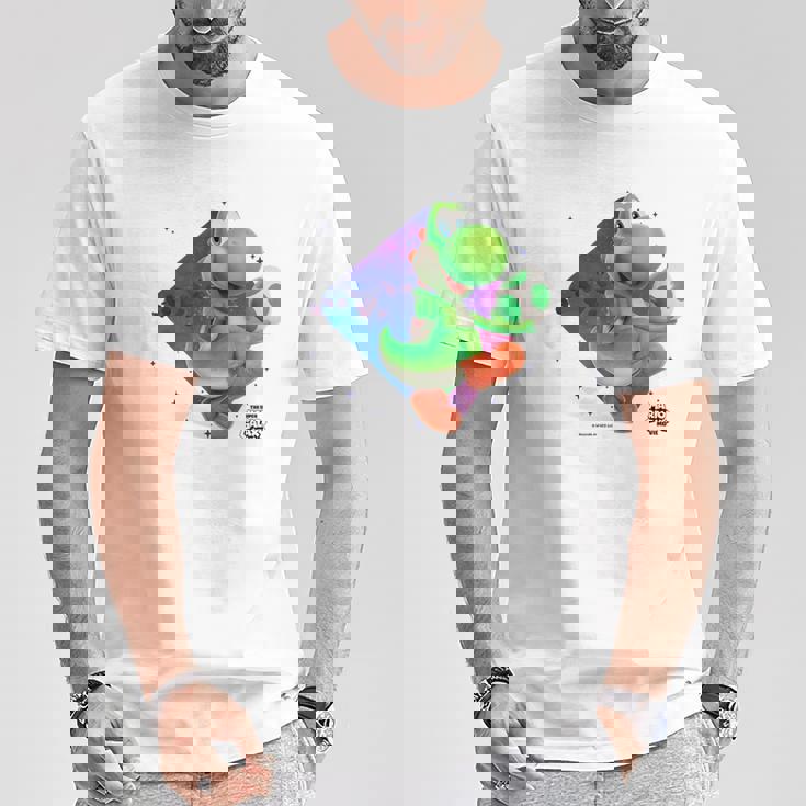 ザ・スーパーマリオギャラクシー・ムービーyoshi In Action Tシャツ 面白い贈り物