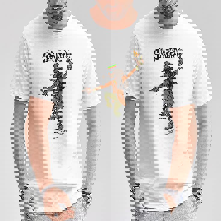 スカンキン ラスタマン ダンスホール ラスタ Tシャツ 面白い贈り物