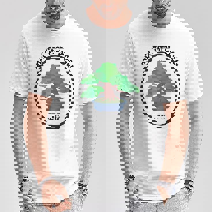 チルタイム盆栽 Tシャツ 面白い贈り物