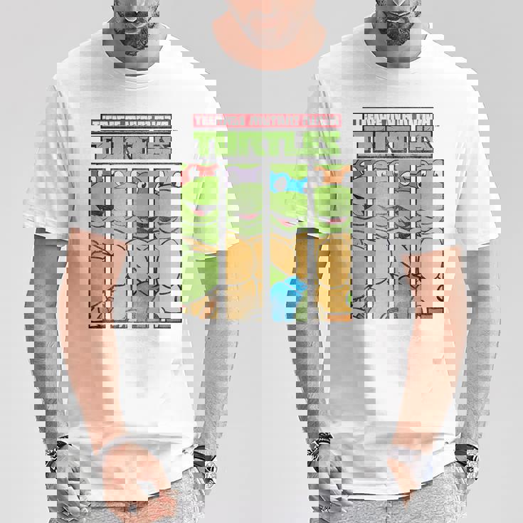 ティーンエイジ・ミュータント・ニンジャ・タートルズ フェイスパネル グラフィックtシャツ Tシャツ 面白い贈り物