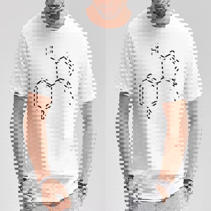 ニコチンの化学構造 Tシャツ 面白い贈り物