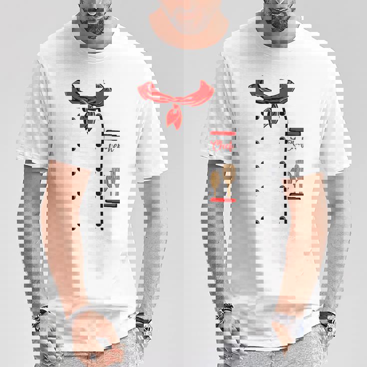 ハロウィン キッズ ドレスアップ シェフ コスチューム キッズ シェフコート Tシャツ 面白い贈り物