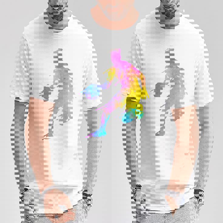 バスケットボール カラフル スプラッター ティーン ガールズ バスケットボール コーチ Tシャツ 面白い贈り物