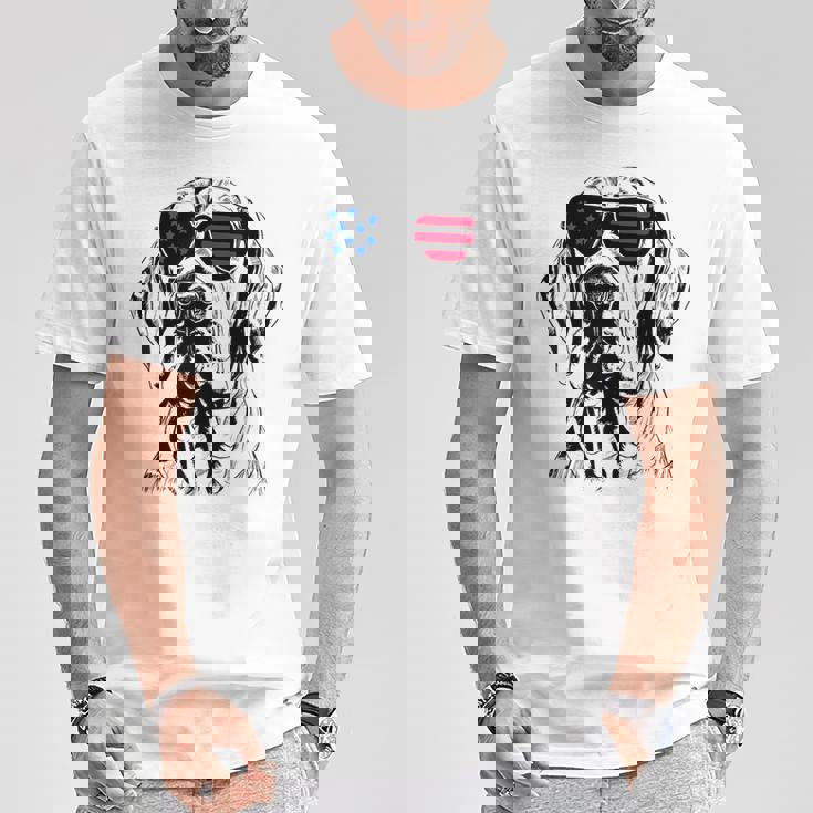 フィラ ブラジレイロ 犬 7月4日 アメリカ国旗 Tシャツ 面白い贈り物