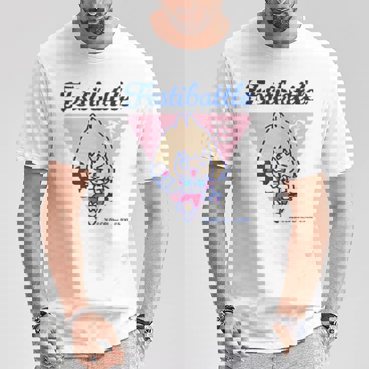 フェスバ ワンポイントマリオン Tシャツ 面白い贈り物